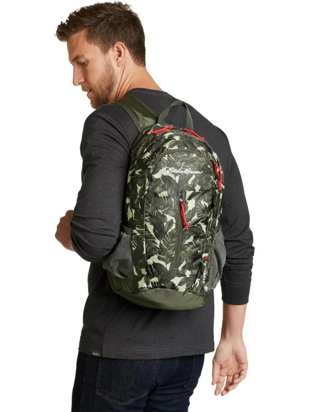 Packable Maroon Backpack, Lightweight 20L Travel Bag, Water-Resistant Daypack